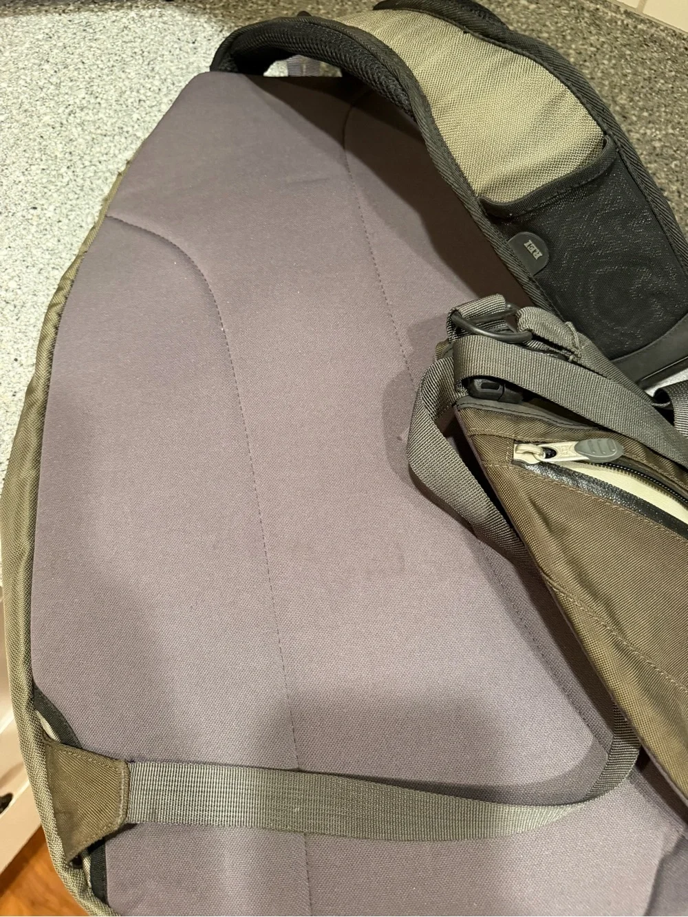 REI Tactical Olive Green Men’s Slingback Backpack